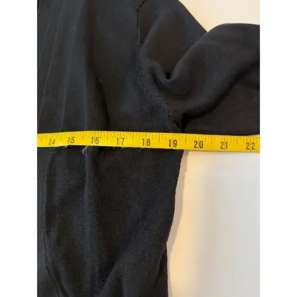 Classic Black Cardigan Sweater Large - Picture 4 of 6